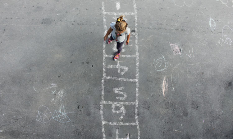 Play Number Hopscotch!