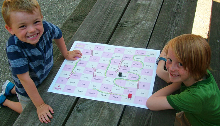 sight words snakes and ladders